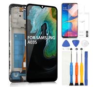 ARSSLY Schermo LCD per Samsung Galaxy A03s A037A A037G Display Digitizer Touch Screen Assembly con Strumenti(162mm,Non per A037U A037F A037M e A03,Nero con Cornice)