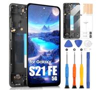 ARSSLY Schermo LCD per Samsung Galaxy S21 Fe 5G - Incell, LCD Display per Galaxy S21 Fe 5G SM-G990 Touchscreen Digitazer Full Assembly Sostituzione Schermo con Riparazione Kit (Nero con Cornice)