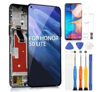 ARSSLY Schermo per Huawei Honor 50 Lite/Nova 8i / Honor X20 LCD Display per NTN-L22 NTN-LX1 NTN-LX3 Touchscreen Digitazer Assembly Sostituzione con Strumenti (Nero con Cornice)