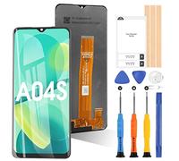 ARSSLY Schermo per Samsung Galaxy A04s LCD Display, Compatibile con Samsung Galaxy A04s SM-A047F 6,5" LCD Display Touch Digitizer con Riparazione Kit, Nero