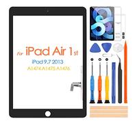 ARSSLY Touch Screen Digitizer per iPad Air 1st iPad 5, Touchscreen per iPad5 9.7 A1474 A1475 A1476, Schermo tattile Frontale, Include Strumenti di Riparazione, Senza Pulsante Home (Non Schermo LCD)
