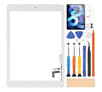 ARSSLY Touch Screen per iPad 9.7 2017 A1822, A1823, Digitizer Touchscreen per iPad 5/Air 1st, Schermo tattile Frontale, con Home Buttone, include Strumenti di Riparazione (Non Includere LCD) (Bianco)
