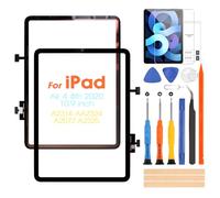 ARSSLY Touch Screen per iPad Air 4 4th Generation 2020 10.9" A2316 AA2324 A2072 A2325 Digitizer per iPad Air 4 4a Touchscreen Schermo Sostituzione Tattile Frontale con Riparazione Kit (Non LCD)