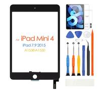 ARSSLY Touch Screen per iPad Mini 4 7.9, Digitizer Touchscreen per iPad Mini 4 2015 A1538 A1550, Schermo tattile Frontale, include Strumenti di Riparazione, Senza Pulsante Home (Nero)