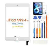 ARSSLY Touch Screen per iPad Mini 4 7.9, Digitizer Touchscreen per iPad Mini 4 2015 A1538 A1550, Schermo tattile Frontale, include Strumenti di Riparazione, Senza Pulsante Home (Bianco)