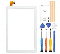 ARSSLY Touchscreen per MEDIACOM SMARTPAD IYO 10 M-SP1AY M-SP1BY Sostituzione Schermo Digitizer Touch Schermo con Riparazione Kit, Bianco