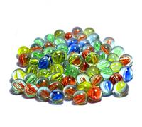 ARSUK Biglie di vetro 16 mm - Biglie decorative e da gioco colorate per artigianato e collezionisti - Ideali per giochi con biglie e progetti artistici (160-170 pezzi Colore Marmo)