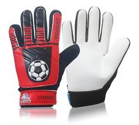 ARSUK Guanti da Portiere da Calcio per Bambini Ragazzi, Guanti da Allenamento per Portiere da Calcio con Palmo in Lattice Super Grip, L:20 cm L:10 cm Taglia: 6