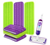 ARSUK Ricariche per Mocio Spray -6 Teste di Mocio in Microfibra Riutilizzabili Compatibili con i Principali Moci Spray e Piani, Pulizia a Secco e a Umido per Pavimenti in Legno, Laminato e Piastrelle