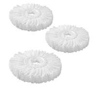 ARSUK Set di 3 Teste di Ricambio per Mop Rotante 360° - Microfibra Super Assorbente, Lavabile in Lavatrice - Compatibile con la Maggior Parte dei Mop Rotanti - Ideale per Parquet, Piastrelle & Altro