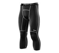 ARSUXEO Collant a Compressione a 3/4 da Uomo, Leggings da Corsa, Pantaloni Capri per Sport e Palestra K75