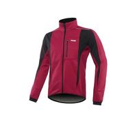 ARSUXEO Giacca Ciclismo Uomo Invernale Softshell Giubbino Mtb Giacca Antivento Bici da Corsa Giacca 15K Rosso scuro XL