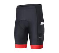 ARSUXEO Pantaloncini da Ciclismo Imbottiti Uomo 4D Imbottitura MTB Pantaloncini da Ciclismo per Uomo con Tasche per Il Telefono Sottopantaloncini da 582 Rosso L