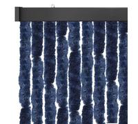 Arsvita Tenda di protezione dagli insetti, 100 x 220 cm (larghezza x lunghezza), colore blu scuro, per campeggio, terrazza, gazebo o porta del balcone, Ø 4 cm