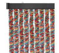 Arsvita Tenda di protezione dagli insetti, 90 x 200 cm (larghezza x lunghezza), in bianco e nero, per campeggio, terrazza, gazebo o porta del balcone, Ø 4 cm