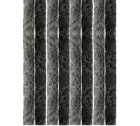 Arsvita - Tenda in ratina, 80 x 185 cm, protezione perfetta dagli insetti e dagli sguardi indiscreti per la porta del balcone e della terrazza, colore: antracite/nero