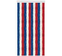 Arsvita - Tenda in ratina, 80 x 200 cm, protezione perfetta dagli insetti e dagli sguardi indiscreti per la porta del balcone e della terrazza, colore: rosso/bianco/blu
