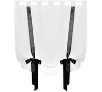 Arsvita, tendina con passanti., Poliestere, Nero - Jet Nero , 80x160 cm