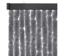 Arsvita Zanzariera 100 x 220 cm (larghezza x lunghezza), colore argento, per campeggio, terrazza, gazebo o porta del balcone, Ø 4 cm
