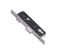 Art. 130025F22 SERRATURA PER MONTANTI Catenaccio e scrocco regolabile, reversibile e intercambiabile con il rullo 01435 Frontale Inox Cilindro sagomato non incluso - E - 25