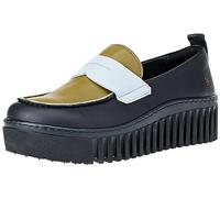 ART 1530s Brighton, Mocassino Donna, Nero Celeste, 36 EU