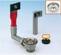 Art.1712 PILETTA PER LAVELLI, COMPLETA DI TAPPO, CON FORO ø 60 LIRA