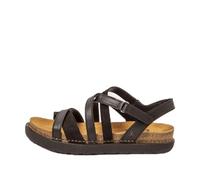 Art 1714 Rhodes, Sandalo donna, Total Black, 40 EU, Nero (Total black), 40 EU