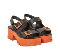 ART 1821 Manchester, Sandali Donna, Nappa Black Orange, 36 EU