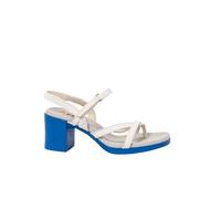 ART 1844 Cannes, Sandali Donna, Nappa White Blue, 40 EU