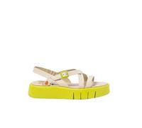 ART 1853 Malaga, Sandali Bassi Donna, Crema Pistacchio, 40 EU