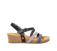 Art 1930 I Live, Sandali con zeppa Donna, Black-Denim, 38 EU