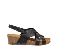 ART 1934 I Live, Sandali con Zeppa Donna, Nero, 39 EU