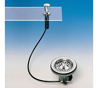 Art.1955 PILETTA SALTERELLO CON POMOLO CROMATO PER LAVELLI CON FORO ø 90 LIRA