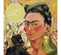 ART 2026: Hochwertiger unverpackter Broschürenkalender mit Ferienterminen. Nachhaltiger Kunstkalender im Format 30 x 30 cm