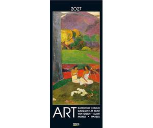 Art 2027: Korsch Kunstkalender mit bekannten Meisterwerken der verschiedenen Epochen. Wandkalender im Hochformat: 28,5 x 69 cm.