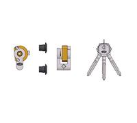 Art. 4052 CILINDRO con chiave a spillo con supporto 3 chiavi 2 borchie - Perni - 6