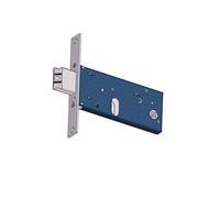Art. 880 SERRATURA PER FASCE FRONTALE 22 Scrocco reversibile 2 mandate Frontale Inox Cilindro ovale non incluso - E - 80