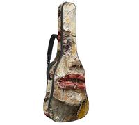 Art Abstract Girl Painting 41 42 "Borsa per chitarra acustica con tracolla regolabile Borsa per chitarra con gancio posteriore, adatta per chitarre elettriche e bassi chitarre classiche Ukulele,