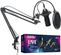 ART AC-03 MICROFONO A CONDESATORE SU ASTA CON DIAFRAMMA PC USB LIVE GAMING