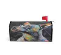 Art Acquerello Pittura Cane Cassetta postale Decorativa Coperture magnetiche per estate divertimento pasqua magnetica copertura cassetta postale formato standard para buzon