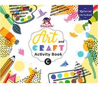 Art and Craft Activity Book C for 3-4 Year Old Kids with Free Craft Material