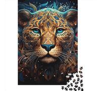Art Animal Leopard Puzzle Impossibili 1000 Pezzi Decorazione Per La Casa. Rilassamento E Intelligence Per Adulti E Ragazzi Da 14 Anni 1000pcs (38x26cm)