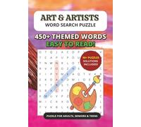 Art & Artists Word Search Puzzle Book: Themed Word Searches with Easy to Read Print about Art, Artists, Painting and More | 50+ Puzzles | 6x9 inches, ... | Gift for vacation, Holidays and Free Times