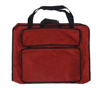 Art Bag Foldable Portable Large Capacity Sketching Board Bag for Art Supplies Storage Canvas Durable Travel Sketching Bag for Artists Students (Red)