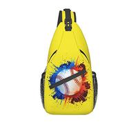 Art Baseball2 Borsa a tracolla con mappa del mondo, borsa a tracolla per uomo e donna, utilizzata per il tempo libero e i viaggi