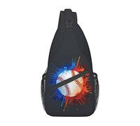 Art Baseball5 Borsa a tracolla con mappa del mondo, borsa a tracolla per uomo e donna, utilizzata per il tempo libero e i viaggi