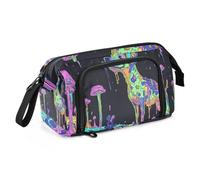 Art Beagle - Astuccio con scomparto grande capiente, astuccio con scomparto, custodia rigida per adolescenti, materiale per le scuole superiori