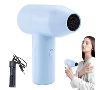 Art Blow Dryer, Low Noise Rechargeable Dryer, Wireless Fast Drying Tool White Matte Style, for Painting Projects, Student Artists, Hair Care, Creative Studios, Grooming, Home Use