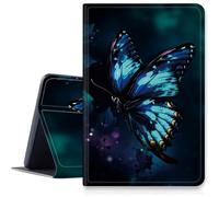 Art Blue Butterfly Custodia per iPad Air 11 pollici 2024 M2, antiurto in pelle PU pieghevole regolabile custodia con auto sleep/wake per iPad Air 11 pollici 2024 Air M2