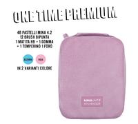 Art Box Rigido TintaUnita OneTime Premium Glitter Rosa o Azzurro Pastelli e Brus